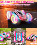 Four Pack Remote Control Cars For Kids Two Point Four GHz RC Stunt Cars With Wheel Lights High Speed 4WD Off Road Drift Toys