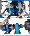 Heavy Duty Polyurethane Foam Spray Machine For Roof And Wall Insulation Featuring Fast Cure And Flawless Coating Coverage Built Like A Tank For Smooth Jobsite Execution showing dual pumps and motor connections.