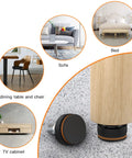 20 Set Built Tough Furniture Levelers With Floor Protectors, Screw In Adjustable Feet for various furniture on carpet