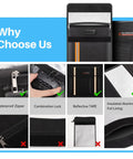 Heavy Duty Fireproof Document Bag With Lock and Waterproof Zippers for 15 by 11 Inch Letter Size Safe Storage Pouch details