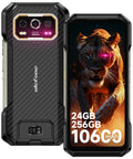 Tough As Nails Unlocked Rugged Smartphone With 64MP Night Vision And 50MP Wide Lens, showcasing dual cameras and carbon finish.