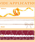 Electric Ribbon Cutter And Sealer With Adjustable Heat Range For Ribbons, Laces, Braids Showing Wide Application Uses