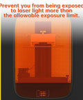 Fireproof 3D Printer Enclosure with Dustproof Vent and built-in tool storage, prevents laser light exposure over limits.