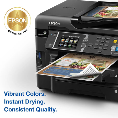 Epson printer using Durabrite Ultra Ink High Capacity Black And Standard Color Cartridge Combo Pack T252XL-BCS for vibrant prints