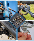 All In One 270 Piece Hitch Pin Kit With 31 Sizes For Trailers And Farm Equipment Includes Square PTO Pins Lynch Pins Cotter Pins Hairpins