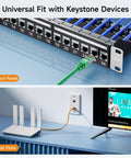 5 Pack Shielded Cat6 Keystone Couplers For Patch Panels And Wall Plates RJ45 Ethernet Female To Female With Gold Plated Contacts