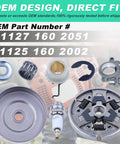 3/8 Inch 7 Tooth Sprocket Clutch Drum Oil Pump Kit For MS290 MS310 MS390 Chainsaws with OEM Numbers and parts layout