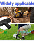 2 Pack Cord Handle Set For Honda GX Engines Recoil Starter Grips shown with lawn mower and chainsaw usage.