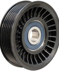 Dayco 89130 idler pulley, black with blue bearing seal, automotive part