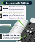 Motion Sensor Switch With PIR Detection Auto On Auto Off 180 Degree Field Of View No Neutral Required Operable Without Ground Wire 150W