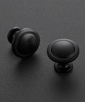 Matte Black Cabinet Pulls 20 Pack For Kitchen Cabinets And Drawers Durable Stainless Steel Door Handles in modern disc style