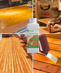 Pure Tung Oil For Wood Finishing And Sealing, Waterproof And Food Safe For Indoor Outdoor Furniture And Countertops