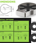 Straight Fire Stainless Steel Glass Rinser Built To Slide Right Into Your Kitchen Sink Dispenser Opening with installation options and dimensions