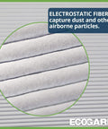 Close-up of electrostatic fibers on Cabin Air Filter Direct Fit for Your Subie Forester 2009 to 2018 Impreza 2008 to 2016.