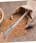 Stainless Steel Grain Sampler With Rubber Handle Portable Fertilizer Probe For Accurate Wheat Seed And Soil Sampling Durable Farm And Laboratory Use