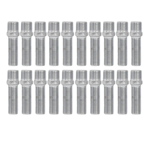 POCREATION Heat Treated Steel Wheel Stud Conversion Kit for S4 X3 X5 Garage Hacks 20 Piece Set With 32mm Shank And 50mm Length Precision Thread Design For Quick Wheel Changes, 20 steel studs