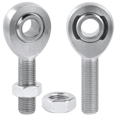 Beefed Up Five Eighths Inch Heim Joint Rod End Kit With Left And Right Hand Threads Chromoly Joints For Panhard Rod End Applications Hard Chrome Plated For Maximum Load And Longevity With Jam Nuts And Easy Install, two rod ends with jam nuts