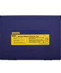 48 Piece Fastener Extraction Kit With Spiral Flute And Multi-Spline Extractors in blue case closed