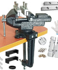 Do It All Clamp On Vise For Bench Or Table Use With Quick Adjustment And 360 Degree Rotation 3.3 Inch Jaw Black Heavy Duty