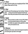 Application instructions for Mouse Decals Wall Sticker Pack 1 Mickey Mouse Vinyl For Walls Disney Inspired
