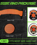 Hard Hat Sweatband And Top Pad Set, Washable Three Layer Fabric Sweat Liner Replacement With Helmet Padding, size dimensions.