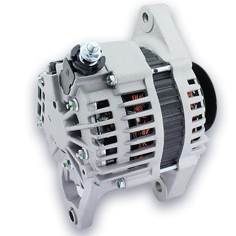 Plug And Play Alternator Replacement For Nissan Pickup D21 1995 1996 1997 12 Volt 2.4L 60Amp With 1 Groove Pulley Durable High Performance