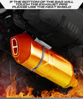 48L Waterproof Motorcycle Saddlebags Set For Adventure And Sport Rides, black bag above exhaust with heat shield instruction