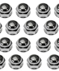 Twenty Chrome Acorn Bulge Wheel Lug Nuts One Half Inch By Twenty Threads Drop In Direct Fit Replacement Hardware For Select Vehicle Models