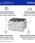 Color Laser Printer With Wireless Printing 19 PPM Speed Duplex Printing Mobile Device Compatible 250 Sheet Tray For Professional Home Office Documents And Graphics