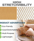 Eco Friendly Honeycomb Packing Paper For Shipping And Moving, Your Go To Sustainable Bubble Wrap Alternative That Cushions Fragile Items, No Tape Needed, White 12 Inch By 1400 Foot Roll For Easy And Safe Packing with hex-cell design.