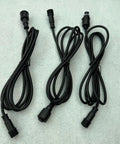 Straight Up Reliable 18 Awg Waterproof Extension Cord Featuring Secure Male To Female Plugs with black connectors and cords