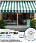 Heavy Duty Outdoor Awning Worm Gear Universal Aluminum Crank Handle Kit For Retractable Awnings 360 Degree Operation