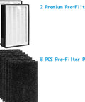 Replacement HEPA Filter Set For Levoit LV H126 With 2 HEPA Filters And 8 Activated Carbon Pre Filters Easy To Replace Value Pack