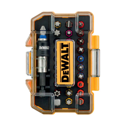 32 Piece Screwdriver Bit Set With Compact Case And Belt Clip Includes PH1 PH2 PH3 Pozidriv Bits Heavy Duty Kit For Home DIY