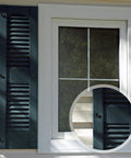 24 Set 3 Inch Shutter Fasteners With Black Vinyl Caps, Stainless Steel 304 Exterior Window Hardware For DIYers shown on shutters