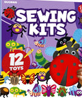 12 Jumbo Bug Felt Sewing Projects For Beginners Kids Craft Kit box with ladybug felt toy held by child