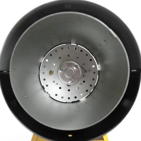 Interior view of Heavy Duty Forced Air Propane Heater 90000 BTU with quiet burner technology showcasing the combustion chamber.