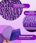 Eight Pack Microfiber Mop Pads For Swiffer PowerMop 13 To 15 Inch Washable Reusable Replacement Heads, purple microfiber loop fibers, strong velcro
