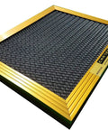 20X23X1 Inches Washable Electrostatic MERV 8 Furnace And HVAC Air Filter, Lifetime Reusable, gold frame detail view