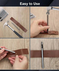 Usage of Eight Size Leather Oval Hole Punch Kit 2mm To 5mm Pro Grade Hollow Punch Tool Set For Watch Bands Belts