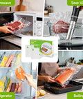 Pre Cut Vacuum Sealer Bags For Food 200 Count 8x10 BPA Free Embossed Heavy Duty for Sous Vide, Boiling, Microwave, Refrigerator use