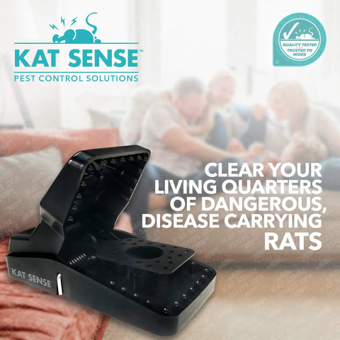 Set Of 6 Large Rat Traps Snap Traps For Rats Mice And Chipmunks Indoor Outdoor Reusable Humane Mousetraps with logo