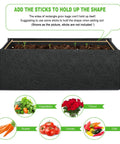 3 Pack 10 Gallon Heavy Duty Grow Bags With Thick 300G Nonwoven Fabric For Raised Garden Beds And Containers, Indoor Outdoor Use