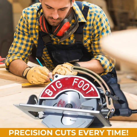 10 1/4 Inch Magnesium Worm-Drive Circular Saw With Skil Motor For Beams And One-Pass Precision Cuts, Pro Grade Durability, Heavy Duty PowerSaw For Pros And DIY Enthusiasts