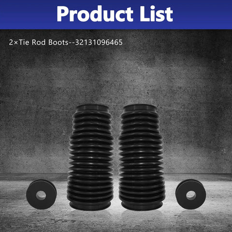 Beefed Up Rack And Pinion Boots Kit For BMW 3 Series And Z4 1999 To 2008 Includes 2 Tie Rod Boots