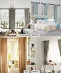 Adjustable 28 To 144 Inch Curtain Rod Set With 1 Inch Heavy Duty Aluminum Rails Nine Piece Sectional Rods And Finials Black Finish Outdoor Ready Farmhouse Style for living room, bedroom, door, and kitchen windows.
