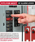Fire Alarm Breaker Lockout Kit With Ten Sets Lock Tabs 8-32 Hex Keys FA EC Warning Labels Heavy Duty Metal Circuit Breaker Lock