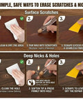 Wood Filler Sticks Kit With 16 Colors For Scratches, Scuffs, Cracks And Holes Easy Touch Up For Furniture, Floors, Cabinets And Doors