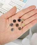 Two Hundred Pcs Fabric Snaps Set in 8mm and 10mm Sizes with Five Color Options for Clothes DIY and Sewing Projects Durable Copper Snap Buttons.