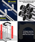 Undermount Kitchen Sink Bracket With Space Saving Upright Support Non Slip Shock Absorbing Pads Stainless Steel Adjustable Bracket features and components shown